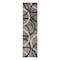 World Rug Gallery Modern Wavy Circles Design 2'x10' Gray 377GRAY2X10 - alternate 2